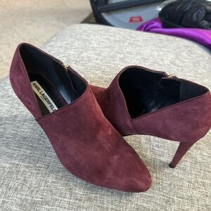 Karl Lagerfeld Paris Royale Pebble Suede Heel Women Shoes